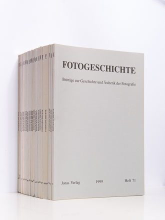 Beiblatt in: Fotogeschichte, Hefte 45–72, 1992–1999